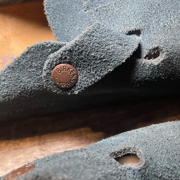 Birkenstock Women's Bostons Clog Sz 8.5 Teal Dark Green Booktok Dark Academia ￼ - Picture 7 of 8